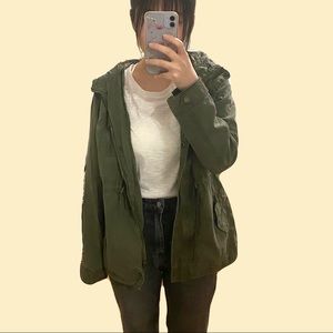 khaki utility jacket